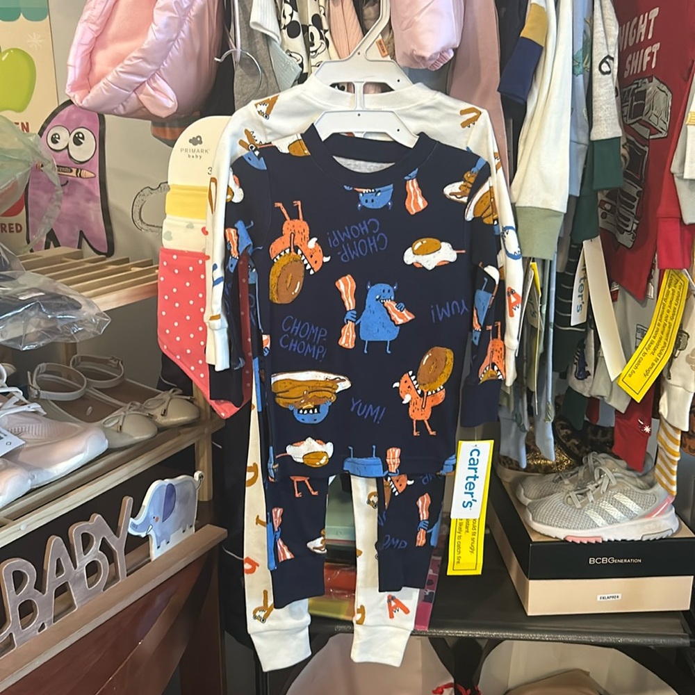 ABC Monster Pj Set NWT Carters set of 2 pajamas kids
